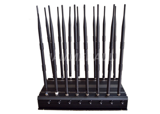 16 Antena UHF VHF Jammer, Pemblokir Sinyal Ponsel All-In-One
