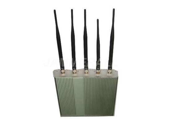 5 Antena Jammer Sinyal Ponsel Untuk 3G GSM CDMA DCS Dengan Remote Control