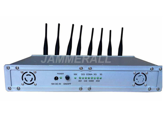 8 Antena Jammer Sinyal Daya Tinggi, 3G 4G WiFi Sinyal Jamming Device