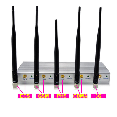 Pemblokir Penerimaan Seluler Terkendali Jarak Jauh 5 Band CDMA GSM DCS PCS 3G 10 Watt