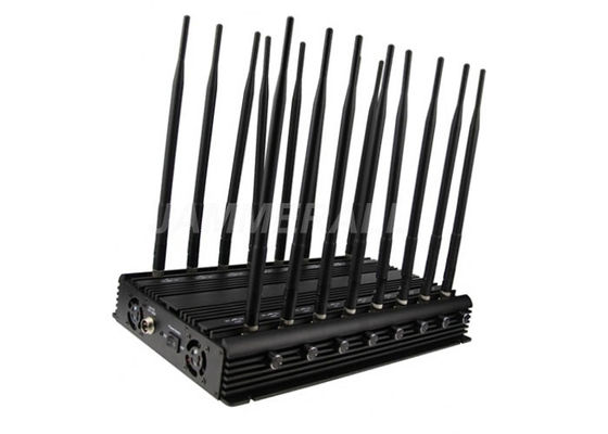 kualitas  16 Antennas UHF VHF Jammer , All - In - One Cell Phone Signal Blocker pabrik
