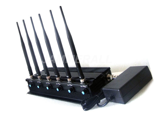 6W All WiFi Sinyal Jammer / Pemblokir Perangkat Dengan Kipas Pendingin Internal