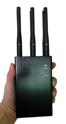 3G 4G WiFi Blocker Jammer Ponsel Portable Dipilih 6 Band Dengan Adaptor AC