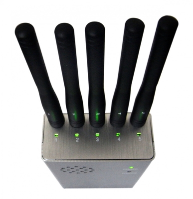 5 Band Blutooth WiFi Jammer GPS Semua Wireless Bug Camera Blocker 3W 50-60Hz